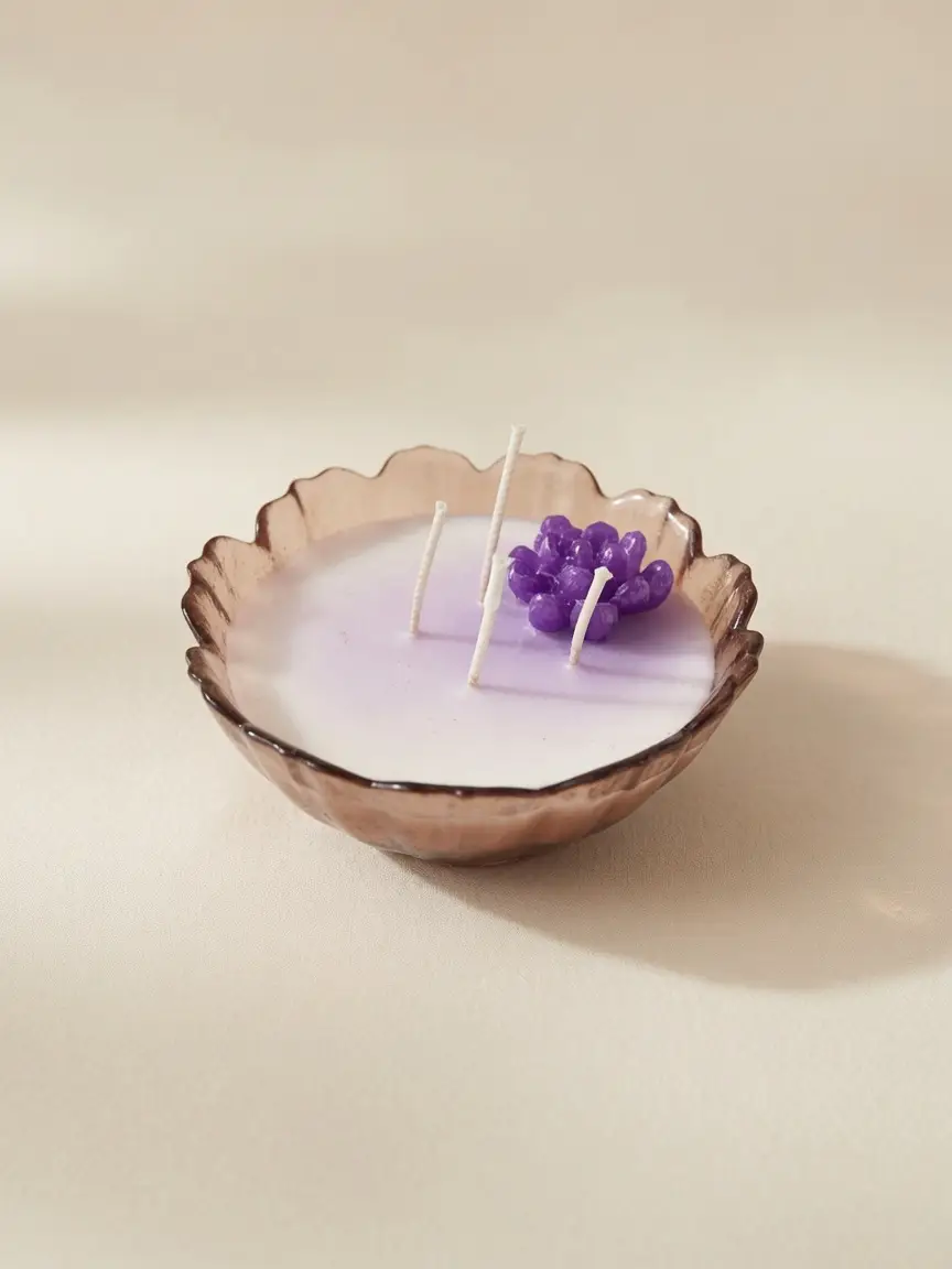 Bougie Artisanale Améthyste – Image 4