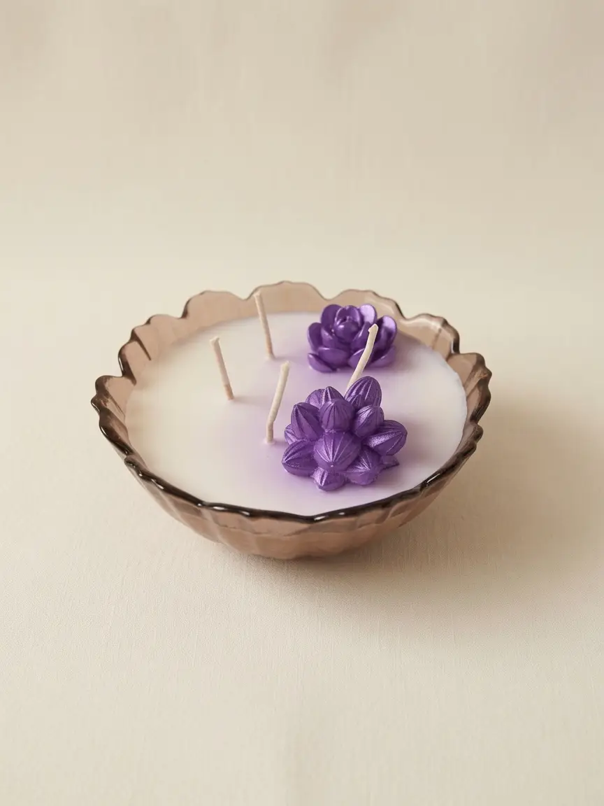 Bougie Artisanale Améthyste – Image 2